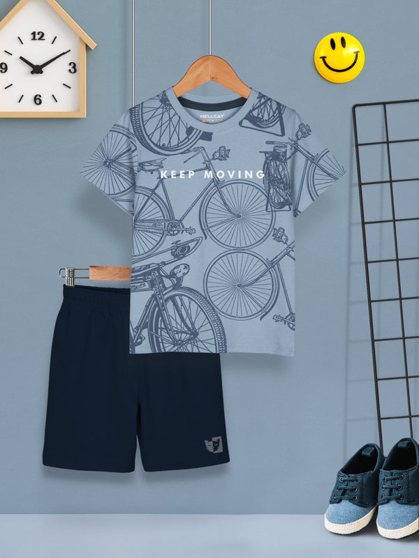 Boys Dress Clothing Set Combo with Tshirts & Shorts - Pack 1