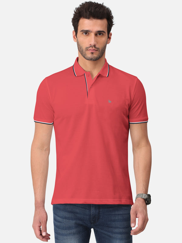 BULLMER Solid Half Sleeve Collar Neck / Polo Tshirts for Men