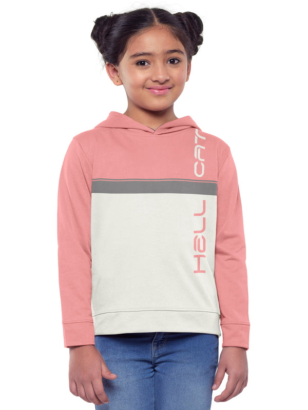 Trendy Printed Full Sleeve / Long Sleeve Hooded Sweatshirt for Girls