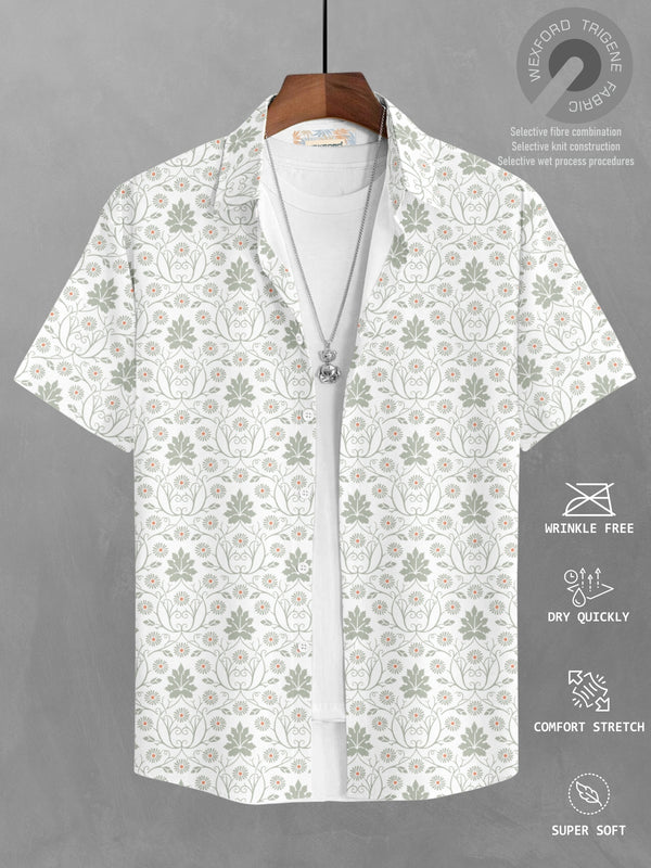 Bullmer Mens  Regular Fit Printed Causal Shirt by Hellcat