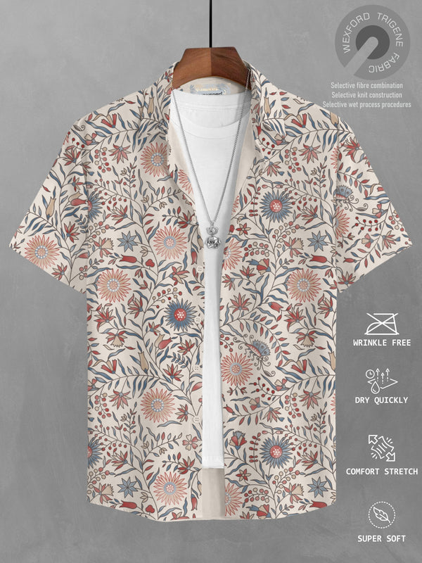 Bullmer Mens  Regular Fit Printed Causal Shirt by Hellcat