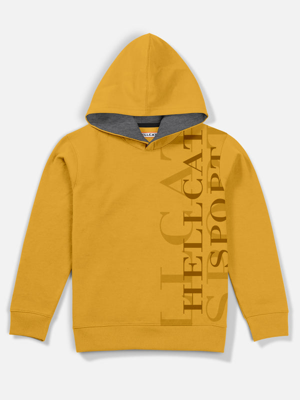 Trendy Yelllow Hoodie Sweatshirt for Boys